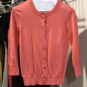 NWOT J. Crew Peach Cardigan Sz XS